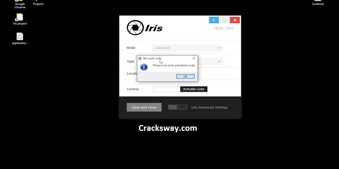 Iris Crack